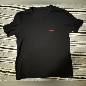 HUGO BOSS‎ Black T Shirt Mens XL Short Sleeve Casual Logo Tee Top